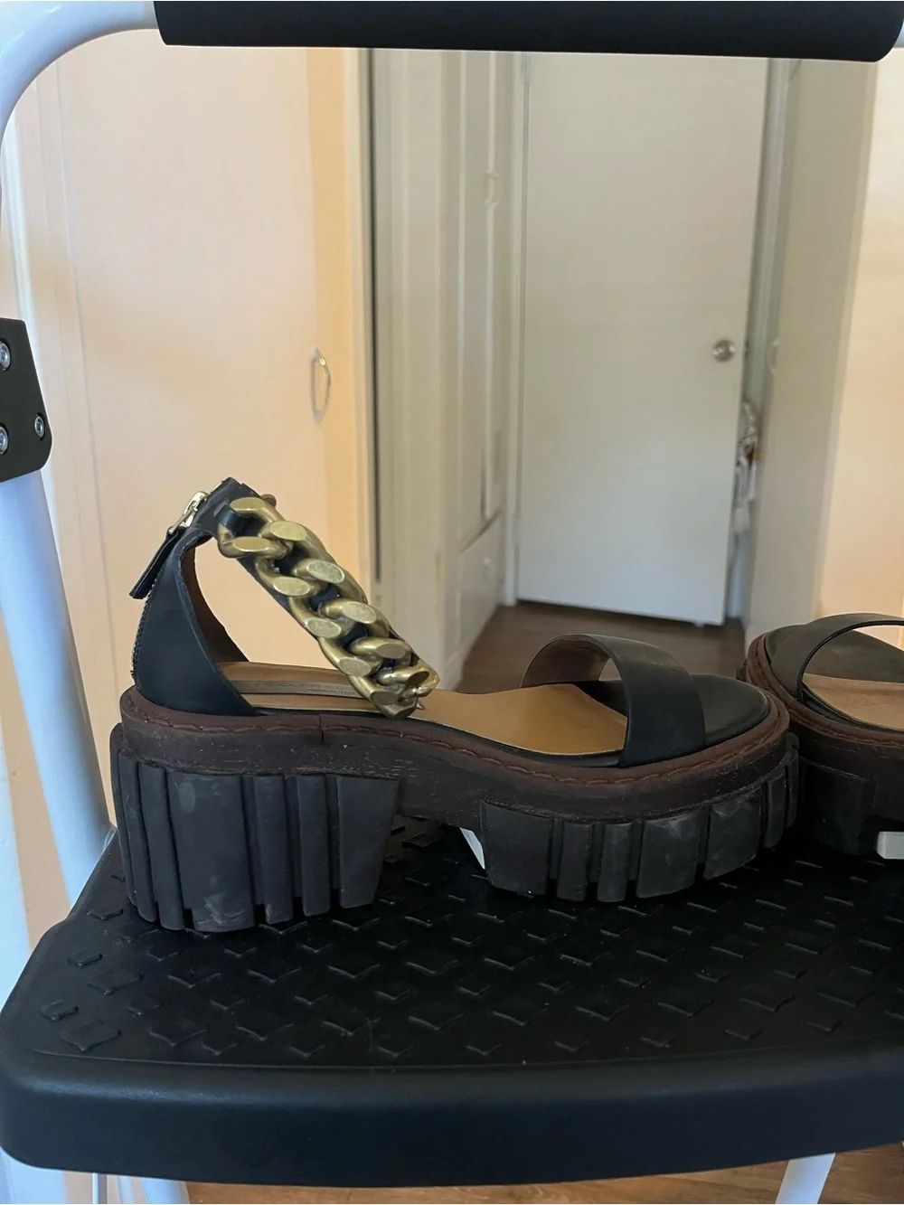 Stella McCartney Chunky Chain Platform Sandals
